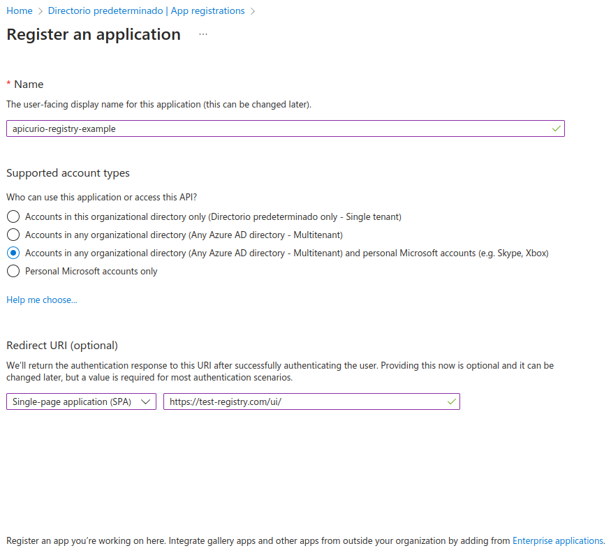 Azure AD App Registration